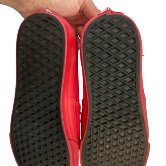 VANS Authentic True Red men's 7 shoes lace-up women's 8.5 - Picture 10 of 11